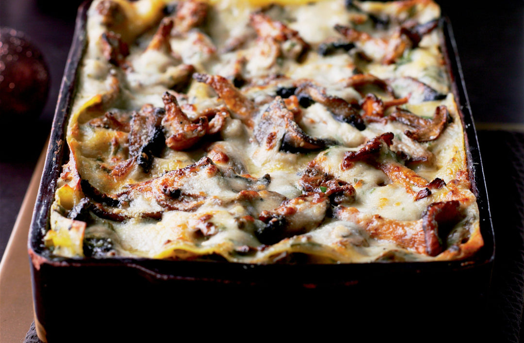 Lasagne met paddestoelen