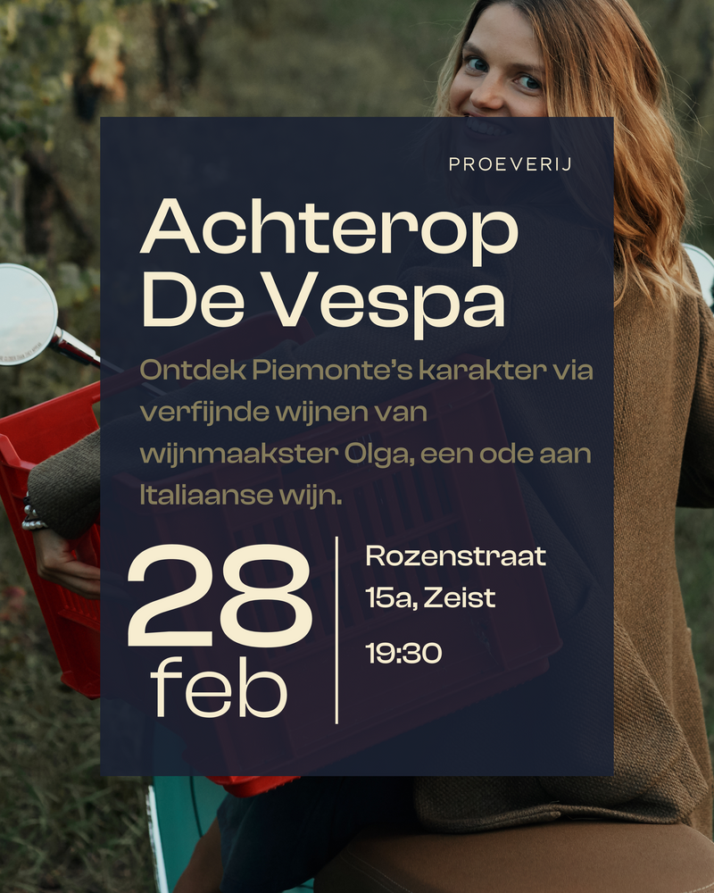 Ticket Proeverij Achterop De Vespa - Vrijdag 28 Februari