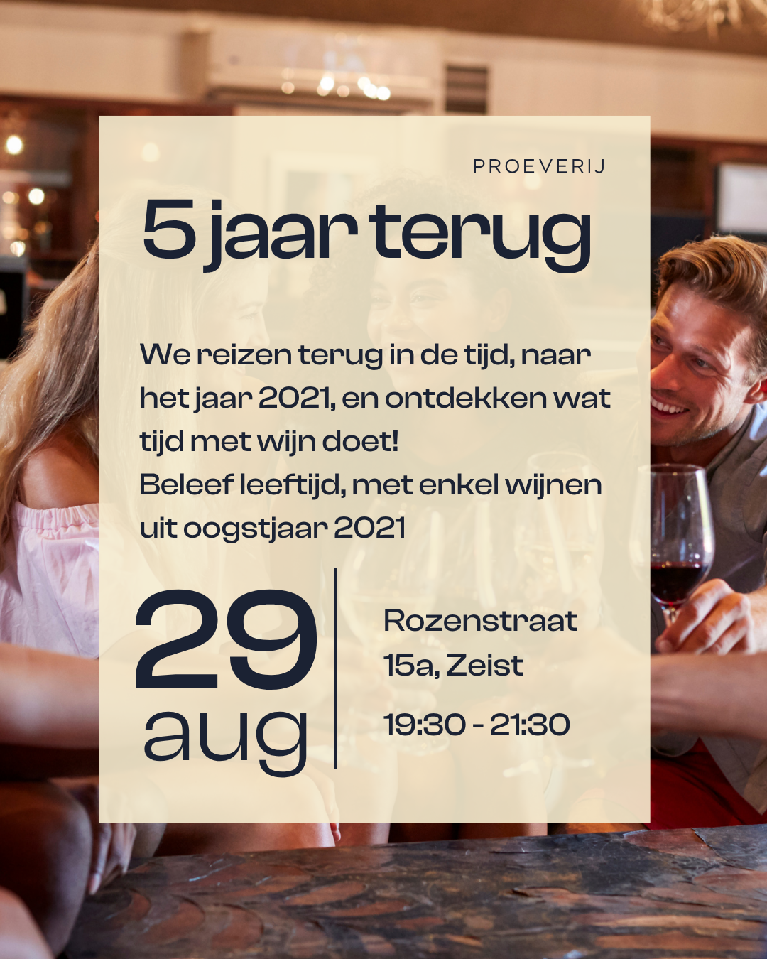 Wijnproeverij 29 Aug - 5 jaar terug