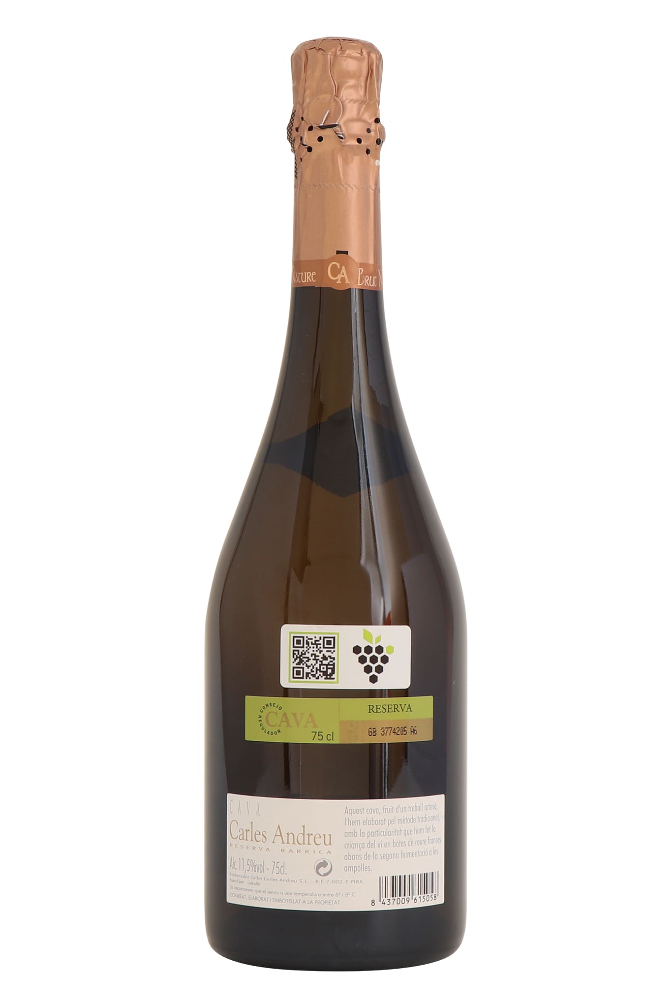 Cava Reserva Barrica - Tinc Set Celler Carles Andreu